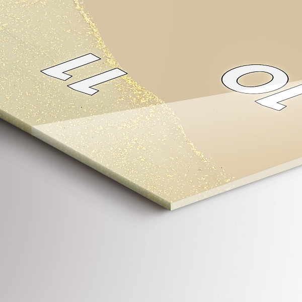 Vertikálne hodiny Farebná abstrakcia