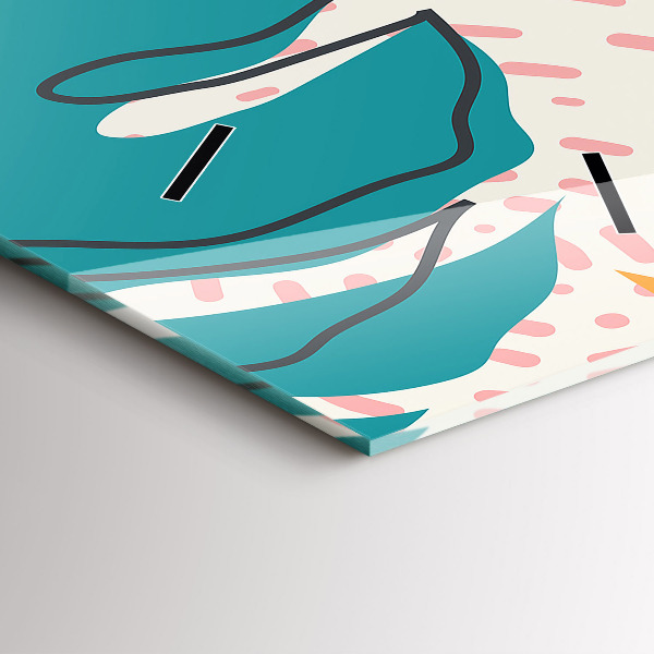 Vertikálne hodiny Havajské rastliny