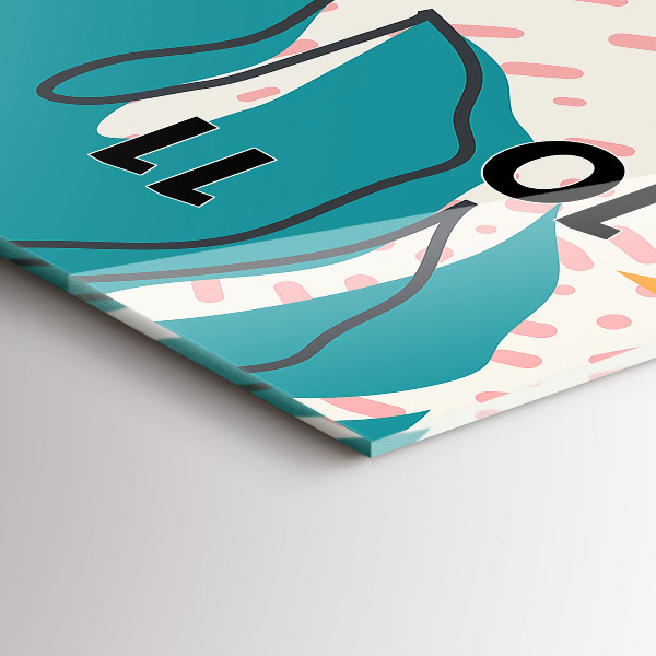 Vertikálne hodiny Havajské rastliny