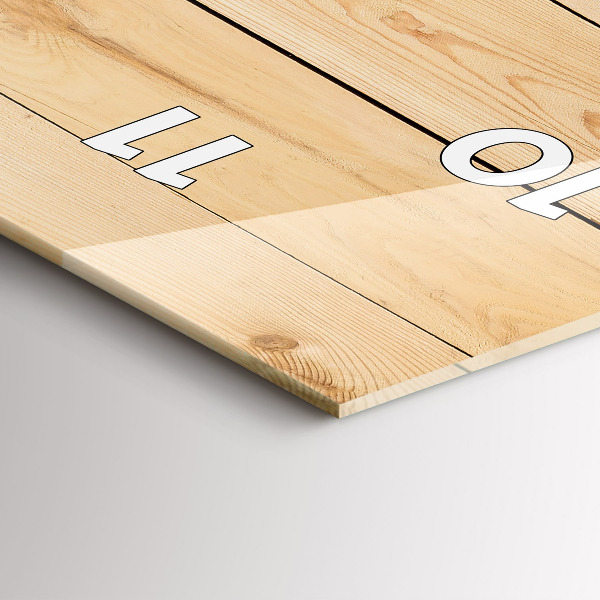 Vertikálne hodiny Drevené dosky