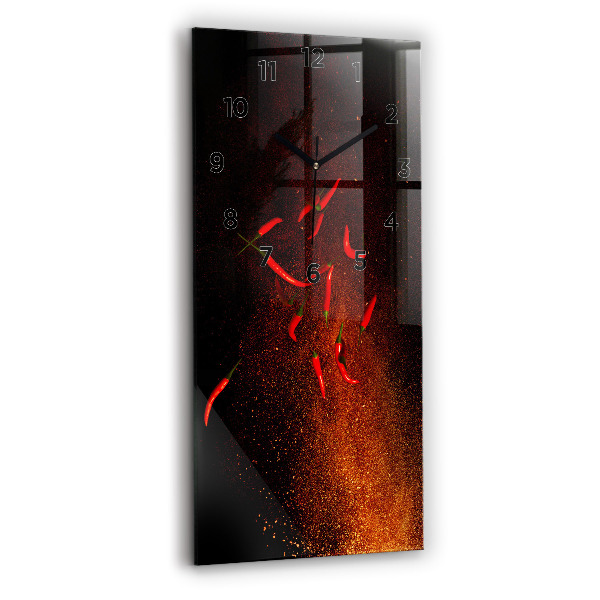 Vertikálne hodiny Chilli papričky