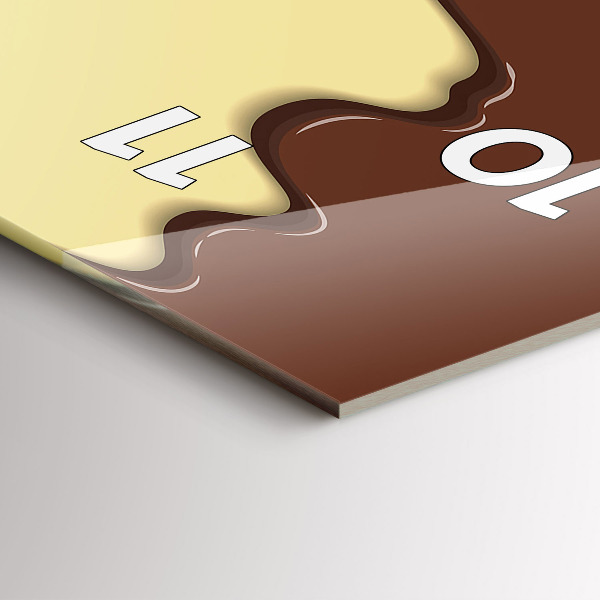 Vertikálne hodiny Vafle a zmrzlina