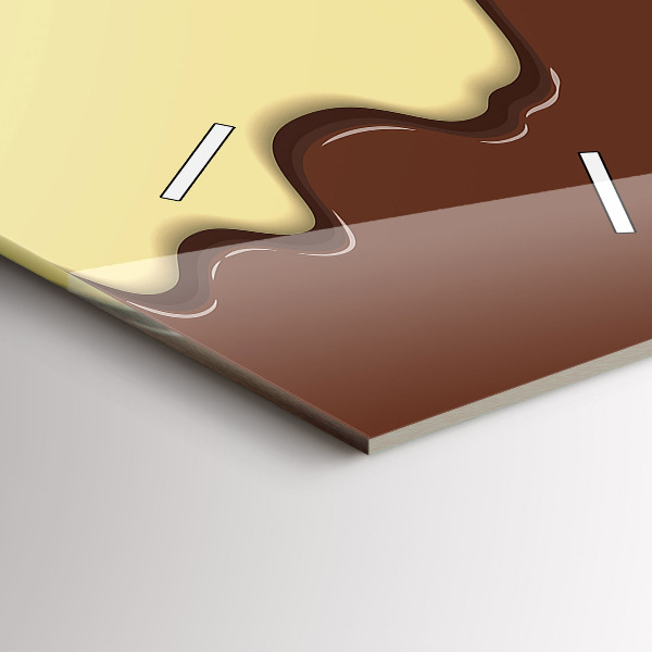 Vertikálne hodiny Vafle a zmrzlina