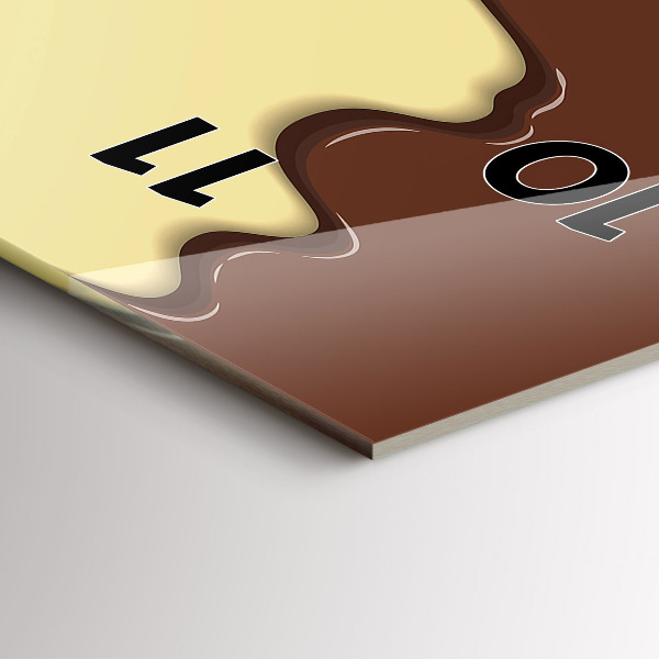 Vertikálne hodiny Vafle a zmrzlina