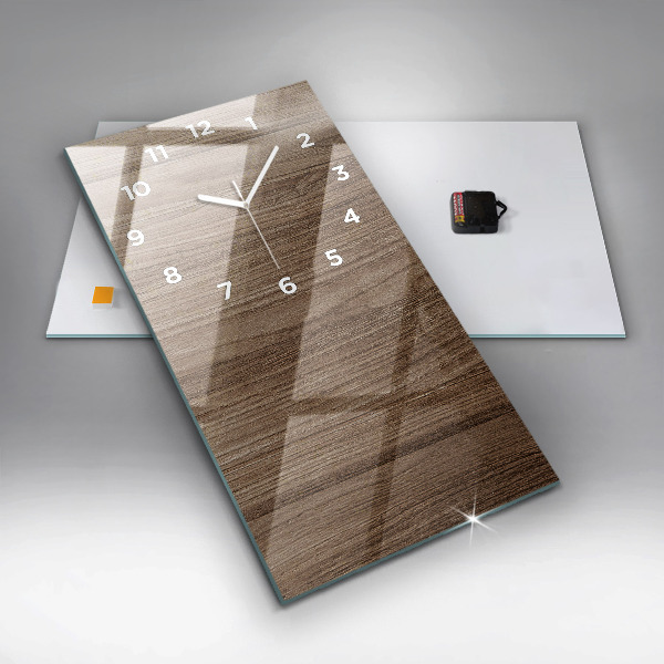 Vertikálne hodiny Tmavé drevo