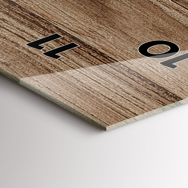 Vertikálne hodiny Tmavé drevo