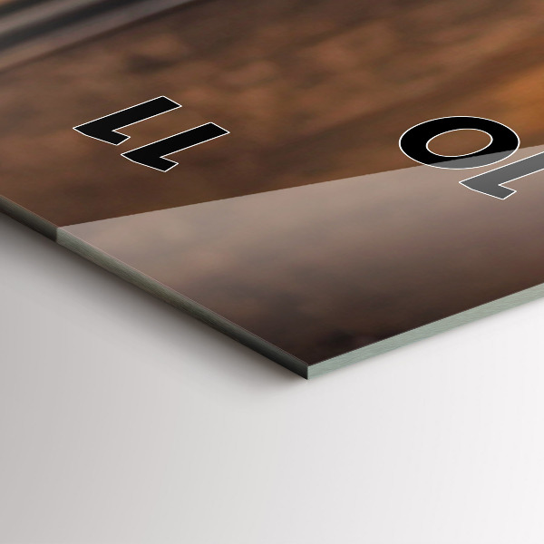 Vertikálne hodiny Šálka kávy