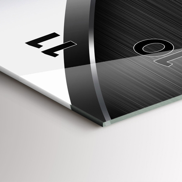 Vertikálne hodiny Čierne a strieborné čiary