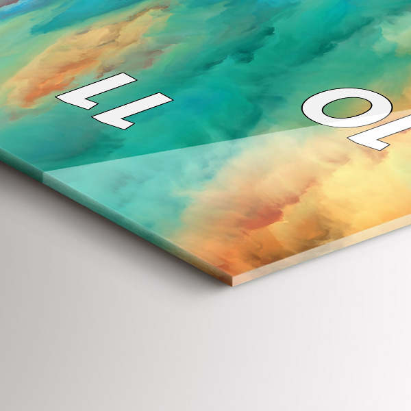 Vertikálne hodiny Abstraktná krajina