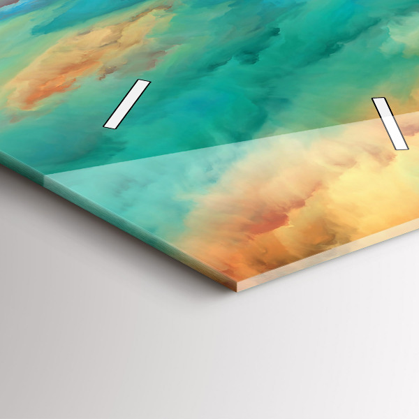 Vertikálne hodiny Abstraktná krajina