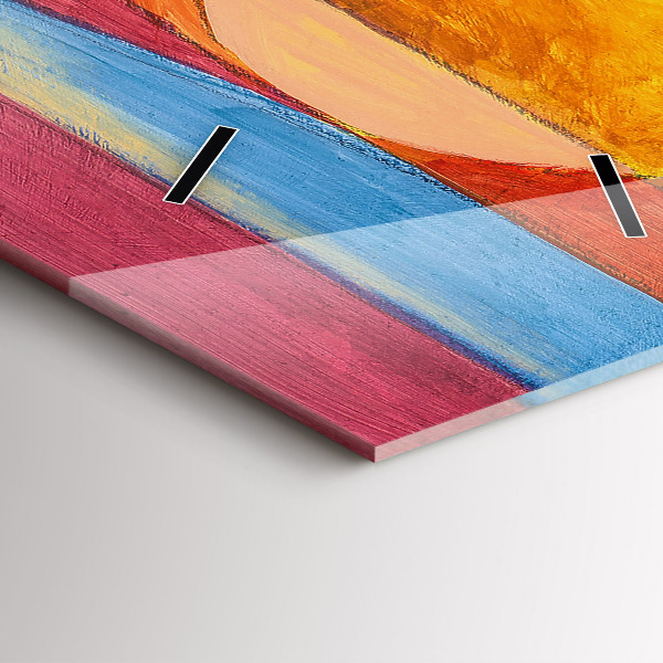 Vertikálne hodiny Umelecká výzdoba abstrakcia