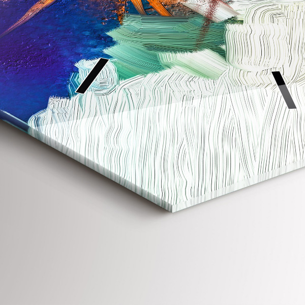 Vertikálne hodiny Abstraktné kvety