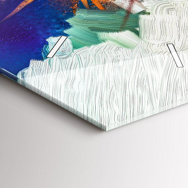 Vertikálne hodiny Abstraktné kvety