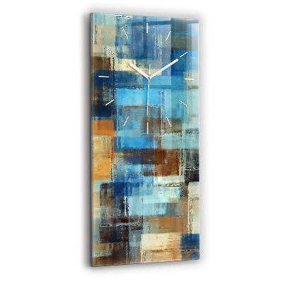 Vertikálne hodiny Farebné pozadie – abstrakcia