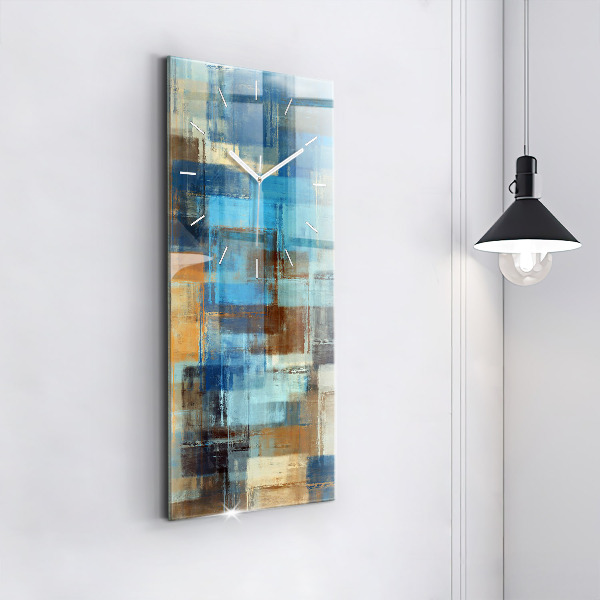 Vertikálne hodiny Farebné pozadie – abstrakcia