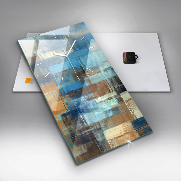 Vertikálne hodiny Farebné pozadie – abstrakcia