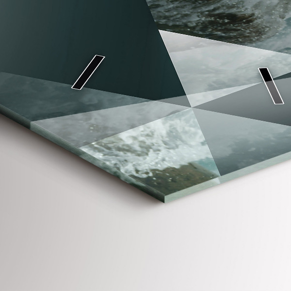 Vertikálne hodiny Abstraktné morské vlny