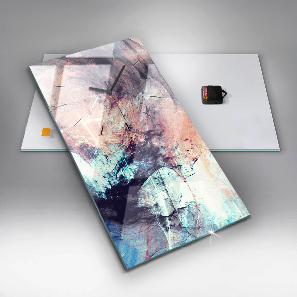 Vertikálne hodiny Abstraktný obraz