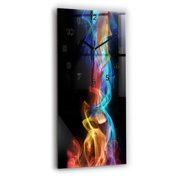 Vertikálne hodiny Abstraktné farebné čiary
