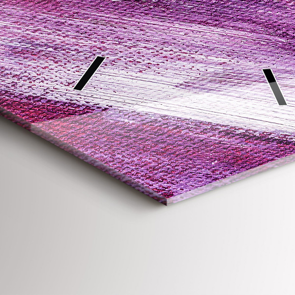 Vertikálne hodiny Textúra s akrylovou farbou