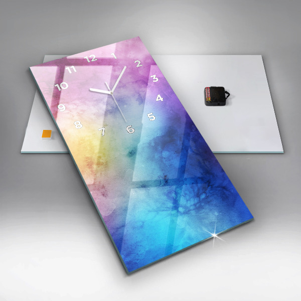 Vertikálne hodiny Farebné škvrny