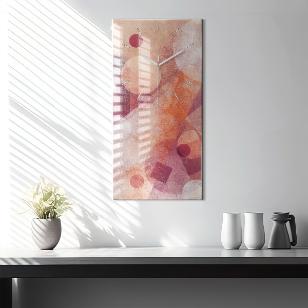 Vertikálne hodiny Geometrická abstrakcia