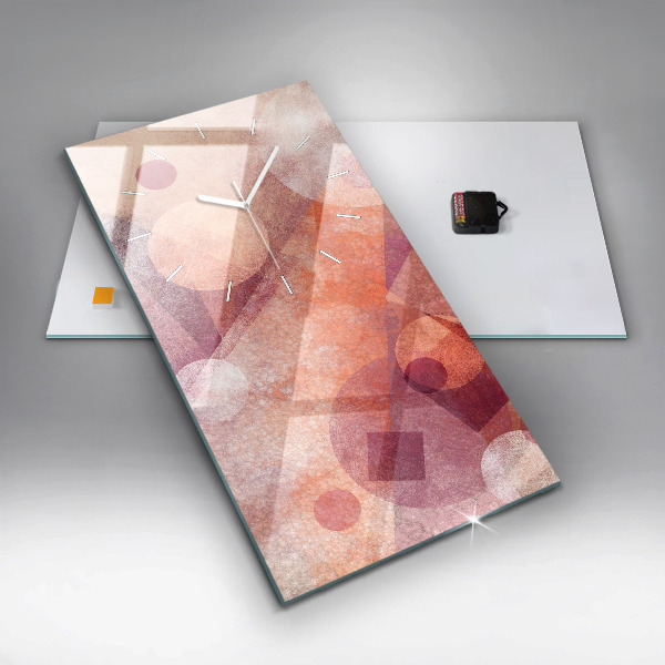 Vertikálne hodiny Geometrická abstrakcia