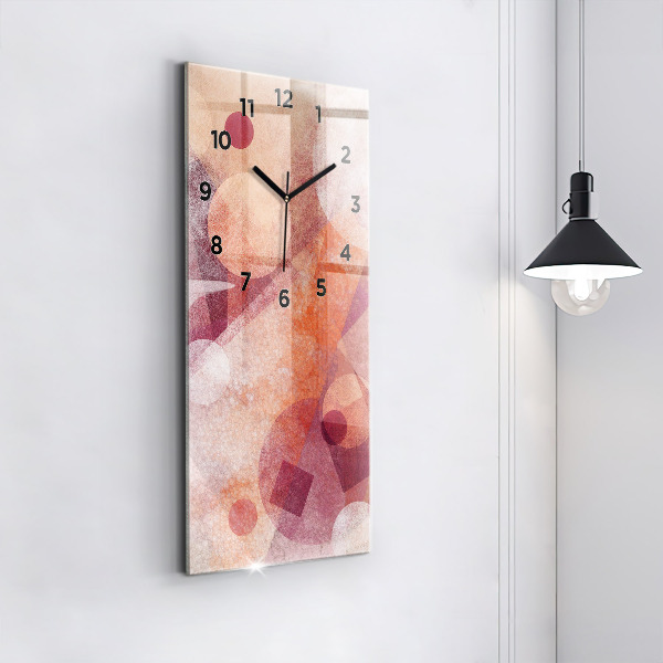 Vertikálne hodiny Geometrická abstrakcia