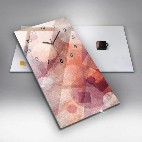 Vertikálne hodiny Geometrická abstrakcia