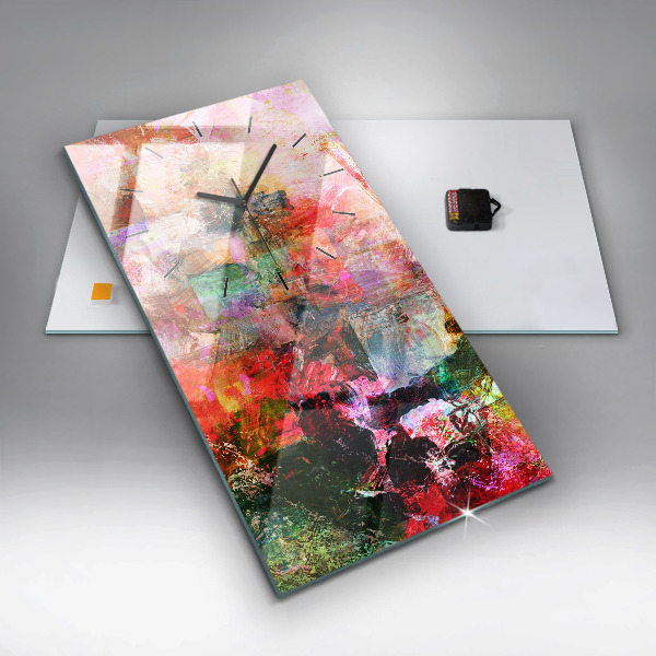 Vertikálne hodiny Abstraktná kompozícia