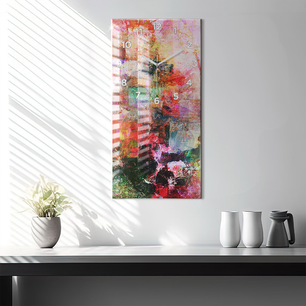 Vertikálne hodiny Abstraktná kompozícia