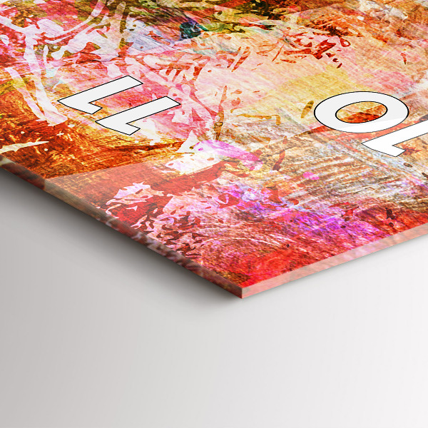 Vertikálne hodiny Abstraktná kompozícia