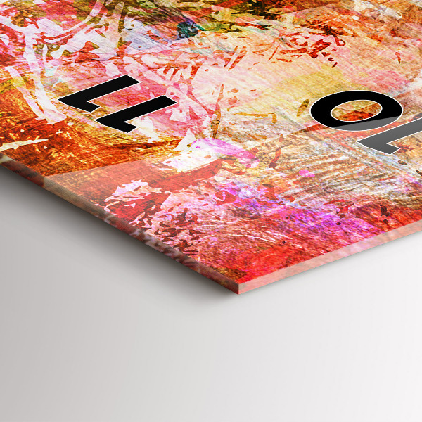 Vertikálne hodiny Abstraktná kompozícia