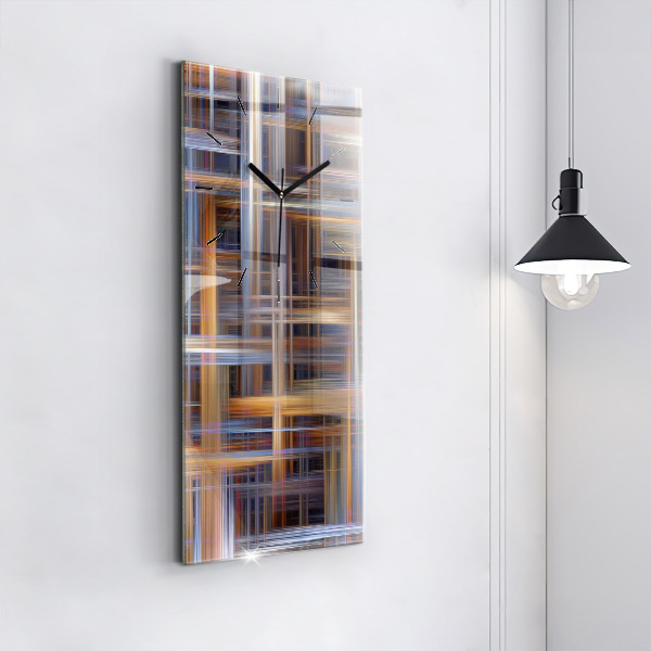 Vertikálne hodiny Geometrická abstrakcia