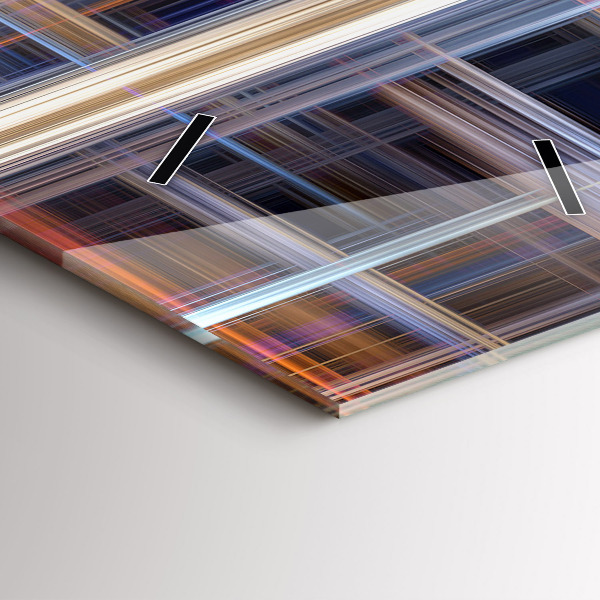 Vertikálne hodiny Geometrická abstrakcia