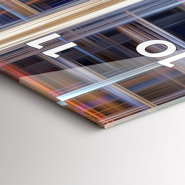 Vertikálne hodiny Geometrická abstrakcia