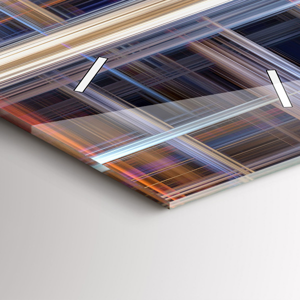 Vertikálne hodiny Geometrická abstrakcia