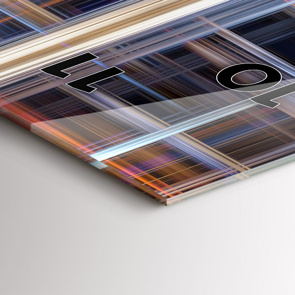 Vertikálne hodiny Geometrická abstrakcia