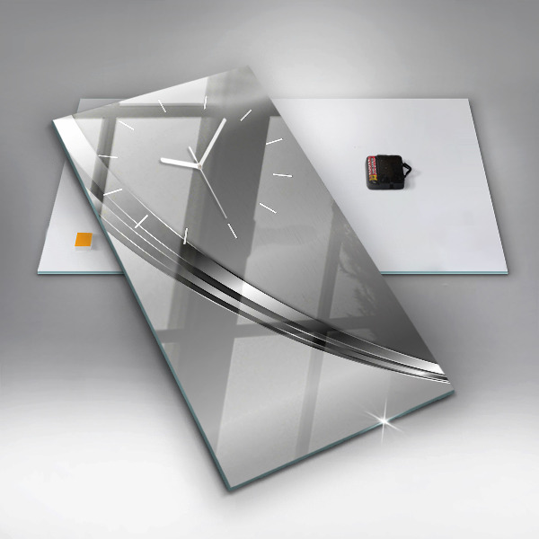 Vertikálne hodiny Strieborné čiary