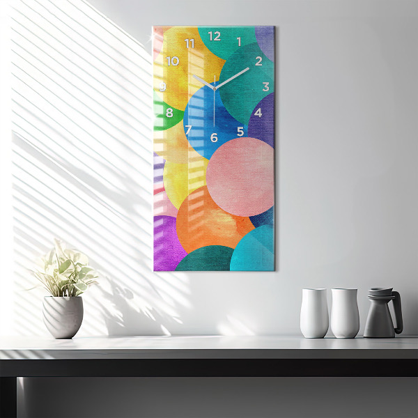 Vertikálne hodiny Abstraktné kruhy