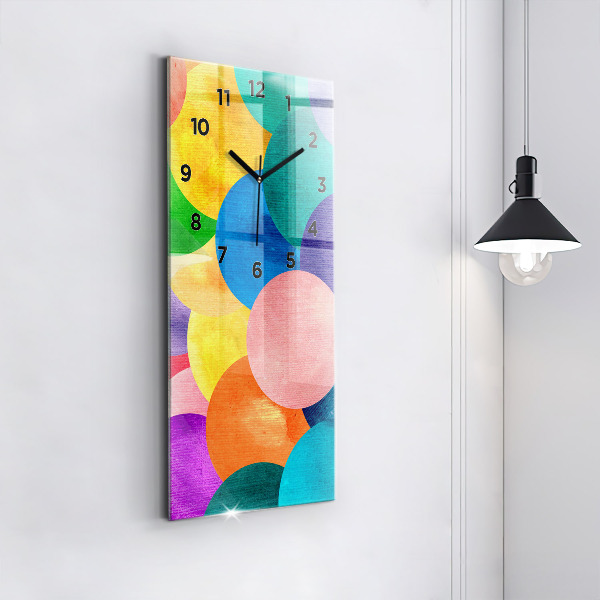 Vertikálne hodiny Abstraktné kruhy