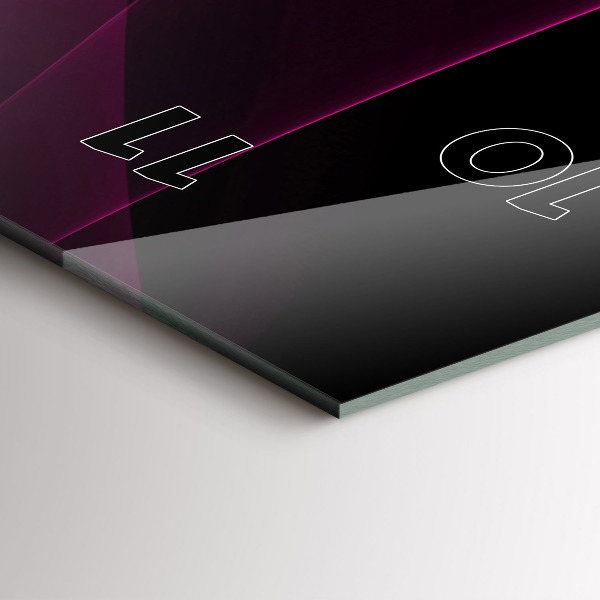 Vertikálne hodiny Ružová abstrakcia