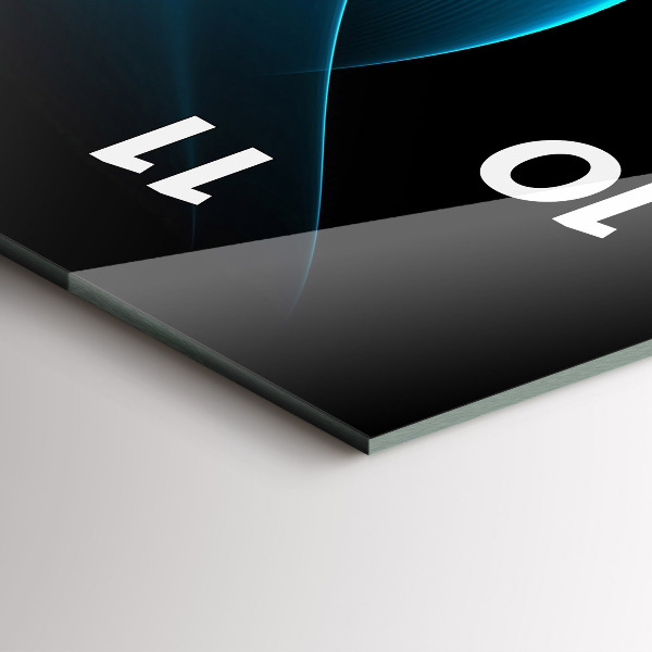 Vertikálne hodiny Modrá abstrakcia