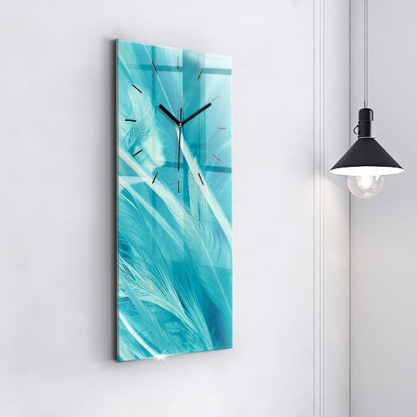 Vertikálne hodiny Zelený a tyrkysový vintage