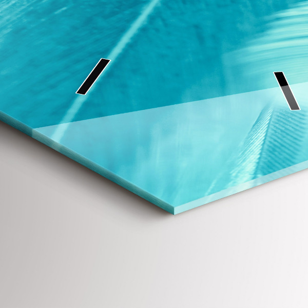 Vertikálne hodiny Zelený a tyrkysový vintage