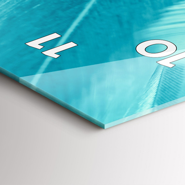 Vertikálne hodiny Zelený a tyrkysový vintage