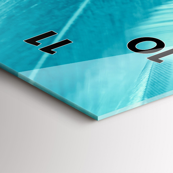 Vertikálne hodiny Zelený a tyrkysový vintage