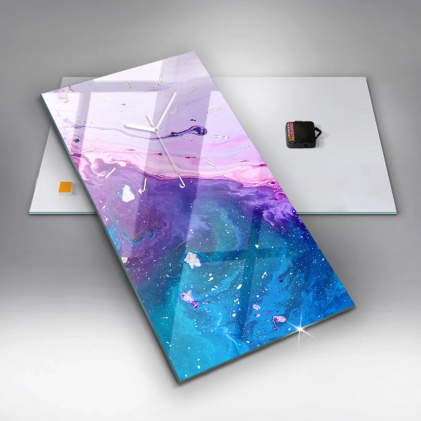 Vertikálne hodiny farebné pozadie