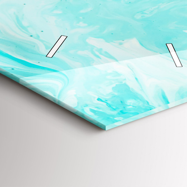 Vertikálne hodiny Modrá abstrakcia