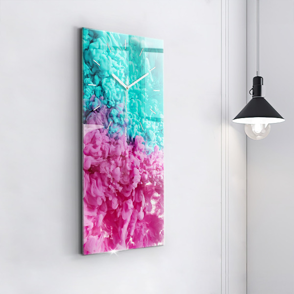 Vertikálne hodiny Moderné umenie – škvrny